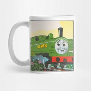 Duck the Great Western Engine Vintage Square Card Mug